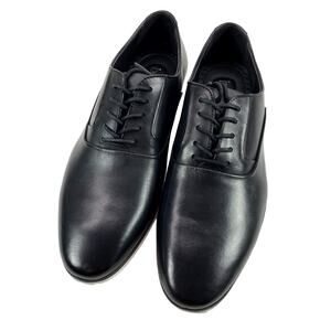 Bar III Warner Black Leather Upper Plain Toe Oxford Mens 8.5M Casual Dress Shoes